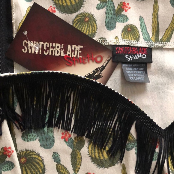 *SOLD* XL/2XL Cactus Dress Switchblade Stiletto - Picture 5 of 8
